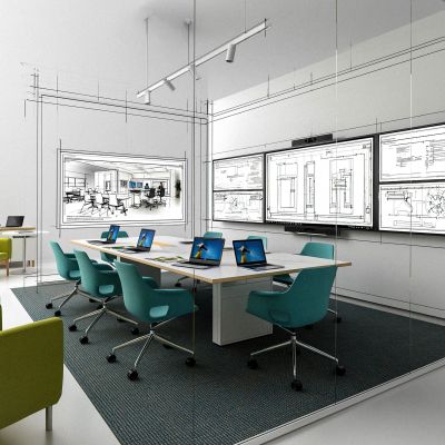 How Big Should a Meeting Room Display Be - A Guide for Space Planners and Workplace Architects